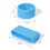 Rygai pickleball paddle grip band 2 pcs silicone elastic 3