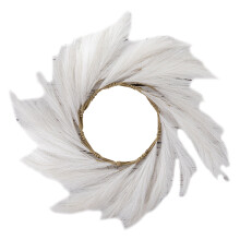 Artificial Pampas Grass Wreath 24 inches