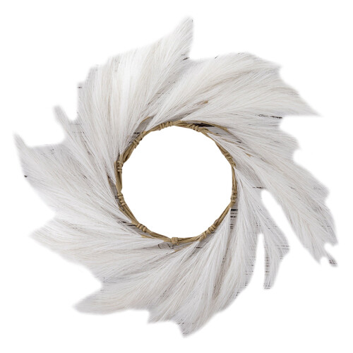 Artificial Pampas Grass Wreath 12 inches