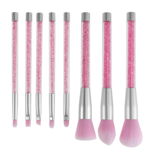 Pink Makeup Brush Set 8 Pieces