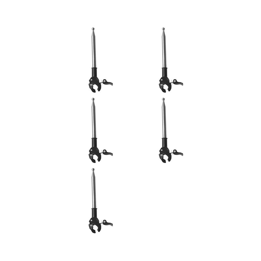 5Pcs 1.2M Telescopic Flag Pole Stainless Steel Pole Flag Waving Flagpole Flag Pole Car Holder For Car Truck Boat Vehicle 6034107539051