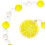 Citronträpärlgirland Rustik bondgårdsdekoration 152 cm 4