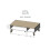 Cama LOTTA 110 coffee table wotan oak/mat black 1