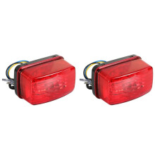 2X LED Lens Tail Light Braking Lamp for Rhino 660 YXR660 2004-2007 5KM-84710-01-00 5KM847100100 5KM-8472C-10-00