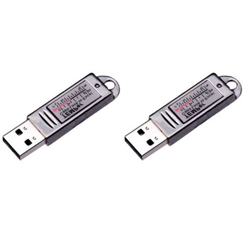 2X USB-Termometer Datortemperatursensor Temperatursond Akvariumindustri Fjärrmonitor Guld TEMPer