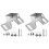2X 000-14193-001 Transom Mount Bracket Compatible with for  TripleShot Transducer 2