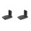 2X Back Clip Fixing Base Hot/Cold Shoe Adapter Plate for  MIC Wireless Microphone Cold Hot Shoe Plate 1