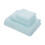 Bathroom Towel Set Blue Solid Color 3 Sizes 1