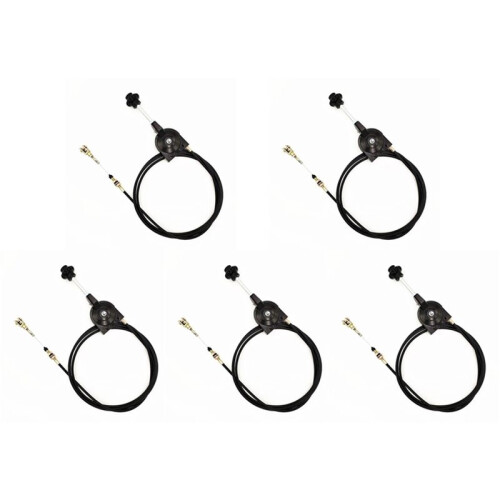 5pcs 1m Hand Throttle Control for Excavator Harvester Tractor Ship Spreader Throttle Cable Assembly Self-Locking