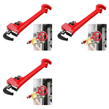 3pcs 8in Double Ended Valve Wrench Pipe and Valve Wrench Refinery Wheels 1/8in-1-1/2in Pipe Capacity for Protecting From