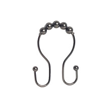 Shower Curtain Hooks Dual Design 12 Pcs