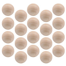 Lotus wood round beads 35mm no hole 20 pcs