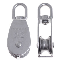 32 mm stainless steel marine pulley single sheave