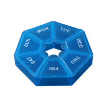 Cutie de depozitare transparentă Keeplus, organizator rotund pentru 7 zile