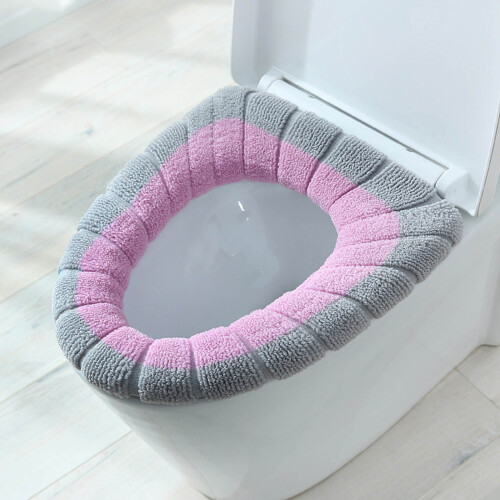 Keeplus Knitted Toilet Seat Cushion Thickened Washable