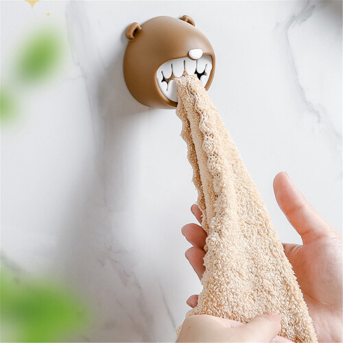Keeplus Non-Perforated Plastic Towel Rack for Kitchen