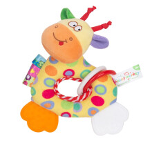 Baby-Beißrassel, weiches, knisterndes, sensorisches Reh, 0-12