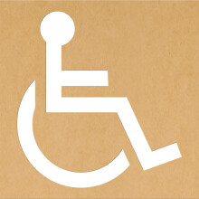 Stuffygreenus Handicap Parking Stencil Kit 39 inch