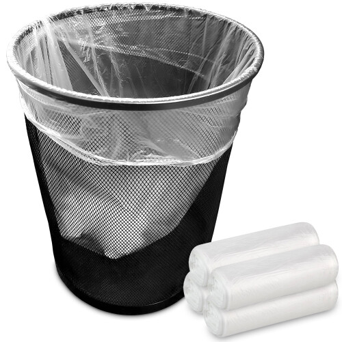 Clear trash bags 4 gallon unscented 200 pack