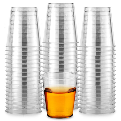 Mini Plastic Shot Glasses 1.5 oz Clear 250 pcs