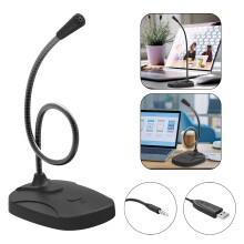 3.5mm Jack Microphone for PC Laptop Gaming Streaming