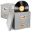 Vinyl Record Storage Box Gray 50-Count 1