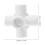 10 stk. rørfittings 5-vejs PVC-rørsamling teltforbindelse drivhusrørfitting 2