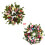 Artificial Camellia Wreath 19.6 Inch 1