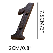 Huixinou Alloy House Number Set DIY Iron Letters and Numbers