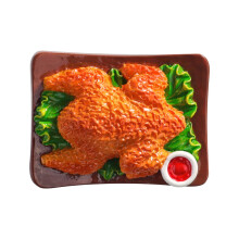 Refrigerator Stickers Snack Food 3D Resin Magnetic 3 pcs