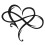 Wrought Iron Wall Decor Infinity Heart 17x20cm Black 1