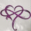Wrought Iron Wall Decor Heart Shape 17x20 cm Purple 1