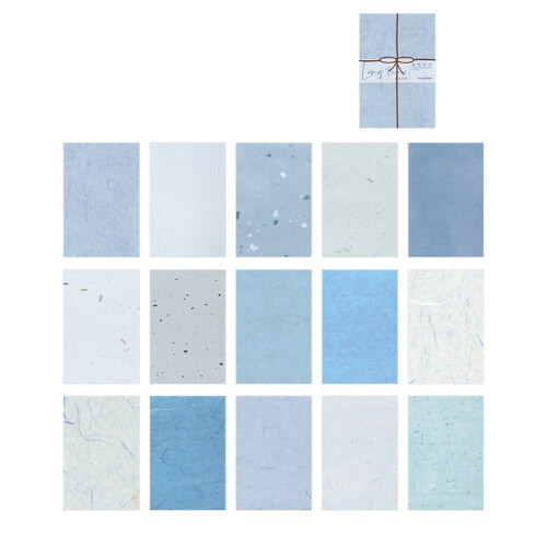 SOFEIYA blue junk journal background paper 30 pcs