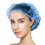 Disposable Bouffant Caps Blue Non-Woven 50 Pcs 1