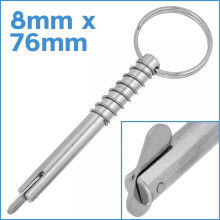 Spring Loaded Clevis Pin 316 Stainless Steel 5x51mm