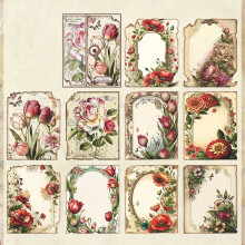 Vintage Scrapbooking Paper Pack 30 Sheets Red Ocean