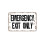 Aluminum Emergency Exit Sign Wall Art 8 x 12 Inch 1
