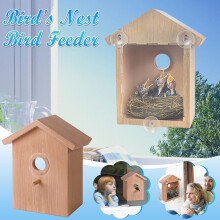 Window Bird House with Paint Kit and Suction Cup Mount