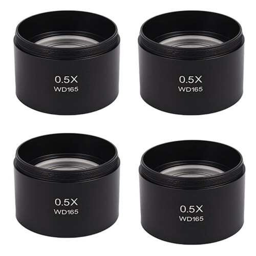 WD165 Stereo Microscope Auxiliary Objective Lens 0.5X M48