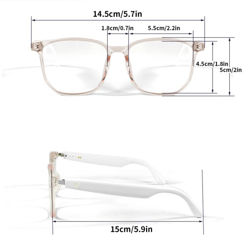 Smart Glasses Anti-Blue Light Bluetooth Mic Speakers 2