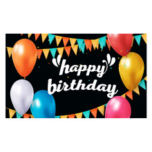 Happy Birthday Banner Cloth Decoration 1 Pack