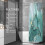 Marble Shower Curtain Set Turquoise 71 x 71 2