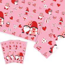 Valentine's Day Tablecloth Heart Design 3 Pack 54x108 Inch
