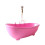 Miniature Dollhouse Bathtub Set 1:6 Scale Pink Bathroom 1