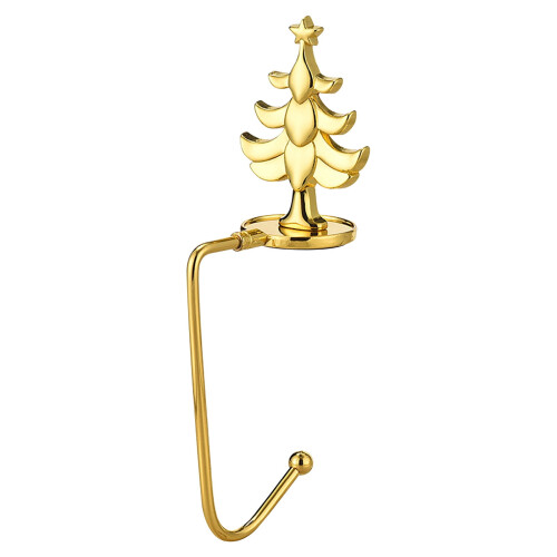 Christmas stocking holders metal hooks non-slip mantle