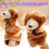 Chocolate Pancake Plush Doll Cartoon Style 1 Piece 1