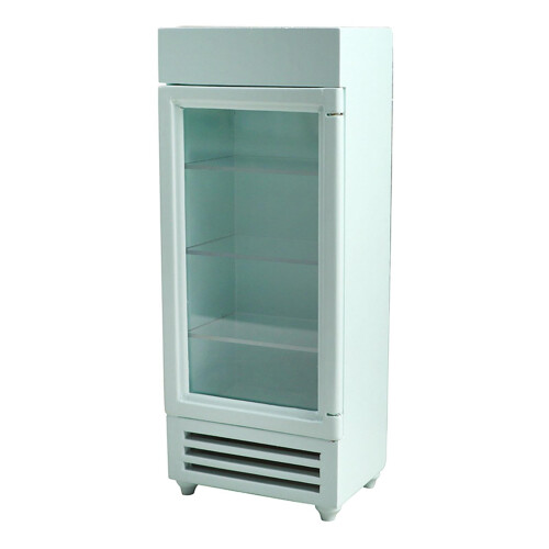 Wooden Fridge Model 1:12 Scale Miniature Kitchen Accessory