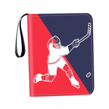 Card Collector Binder with 400 Pockets Red Blue