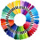 Embroidery floss rainbow color pack 50 skeins 1