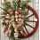 Wagon Wheel Wreath Rustic Wooden 12 Inch 1